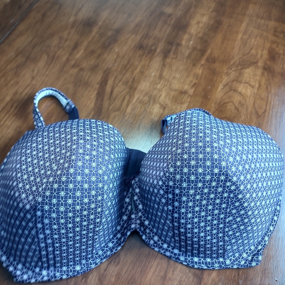 Cacique French Full Cooling bra purple and white Size 44F - Picture 14 of 14